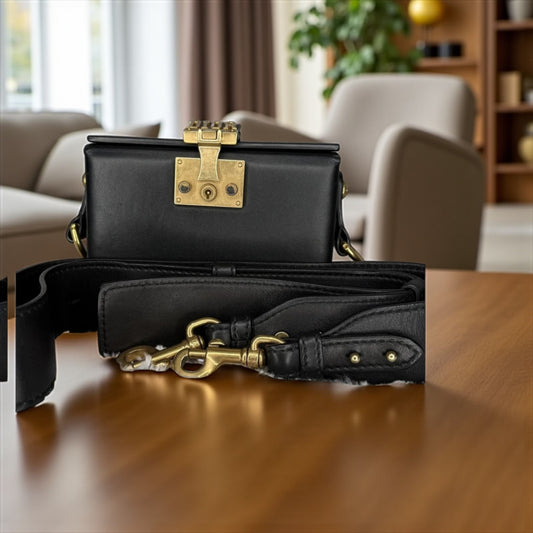 Christian Dior DiorAddict Lockbox Shoulder Bag – Black