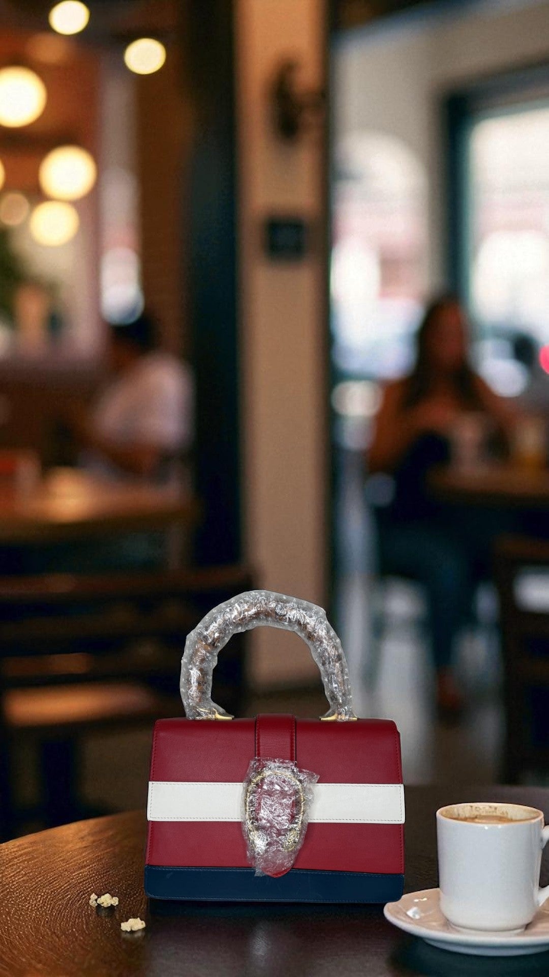 Gucci Dionysus Small Top Handle Bag – Red, White & Navy