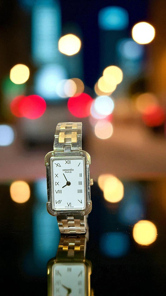 Hermès Croisière Quartz Watch Two-Tone Stainless Steel