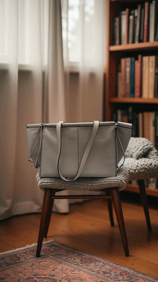 Loewe Cushion Tote Bag in Pebbled Leather