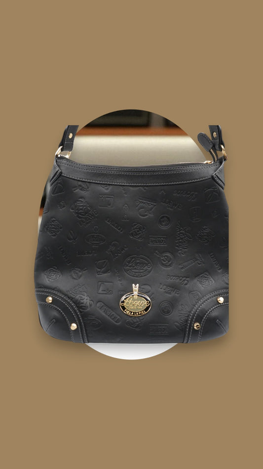 Loewe 160th Anniversary Limited Edition Black Embossed Leather