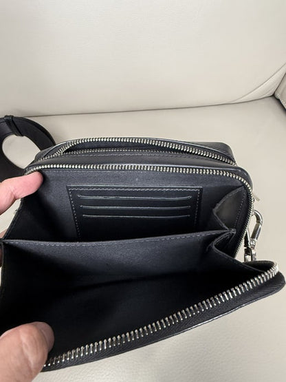 Fendi Black FF Logo Crossbody Camera Bag