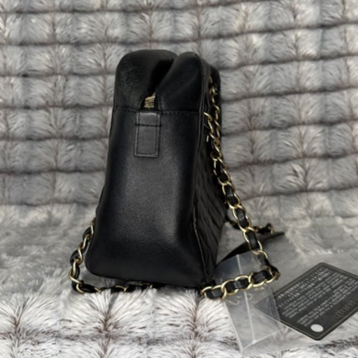 Chanel Calfskin Quilted Small Ballerine - Black