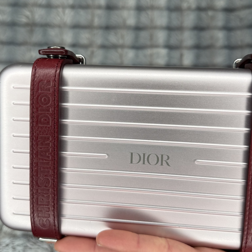 Dior x Rimowa Aluminum Personal Clutch – Pink