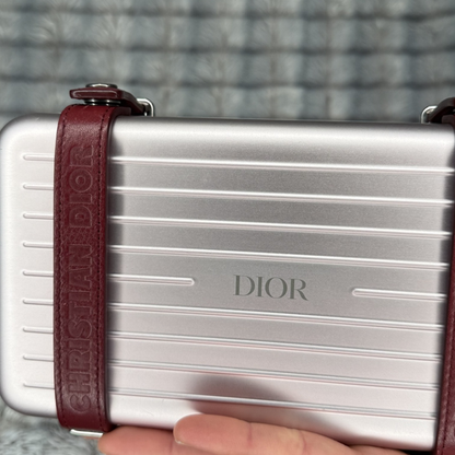 Dior x Rimowa Aluminum Personal Clutch – Pink