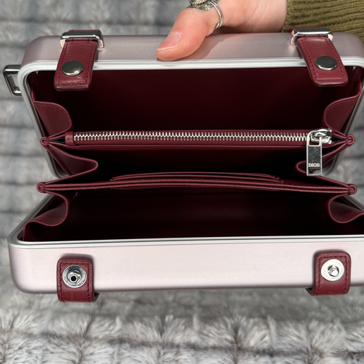 Dior x Rimowa Aluminum Personal Clutch – Pink
