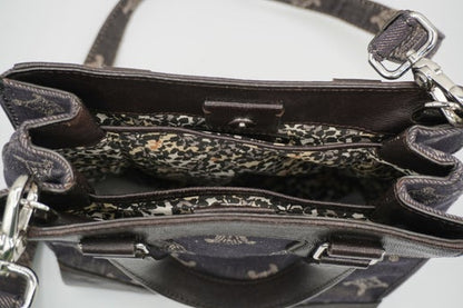 Céline Triomphe Canvas and Leather Shoulder Bag