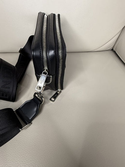 Fendi Black FF Logo Crossbody Camera Bag