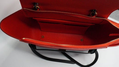 Celine Mini Belt Bag in Grained Calfskin - Red & Cream