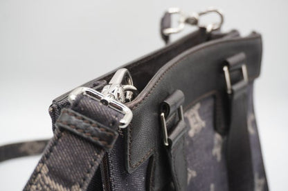 Céline Triomphe Canvas and Leather Shoulder Bag